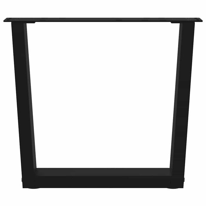 Picioare pentru măsuță de cafea în formă de V, 2 buc., negru, 60 x (42-43,3) cm, oțel WALTI