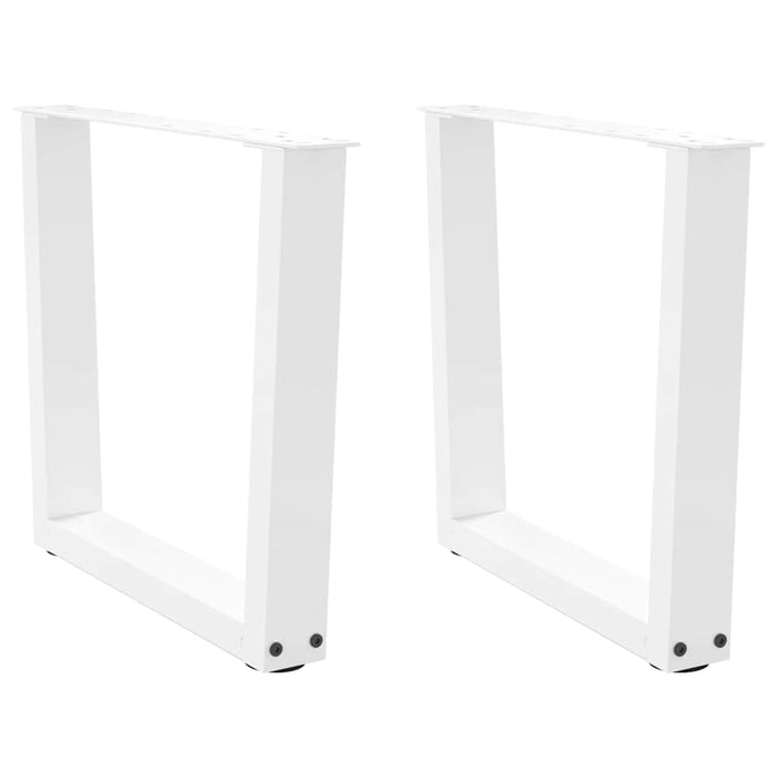 Picioare pentru măsuță de cafea în formă de V, 2 buc., alb, 60 x (42-43,3) cm, oțel WALTI