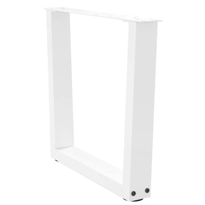 Picioare pentru măsuță de cafea în formă de V, 2 buc., alb, 60 x (42-43,3) cm, oțel WALTI