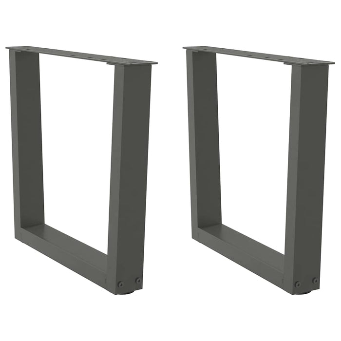 Picioare pentru măsuță de cafea în formă de V, 2 buc., antracit, 60x(42-43,3) cm, oțel WALTI