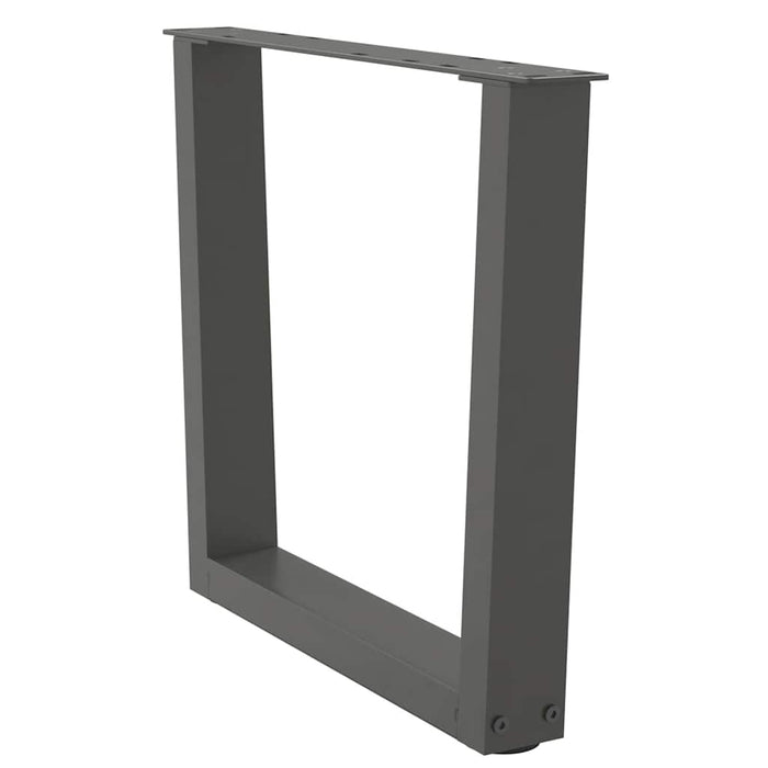 Picioare pentru măsuță de cafea în formă de V, 2 buc., antracit, 60x(42-43,3) cm, oțel WALTI