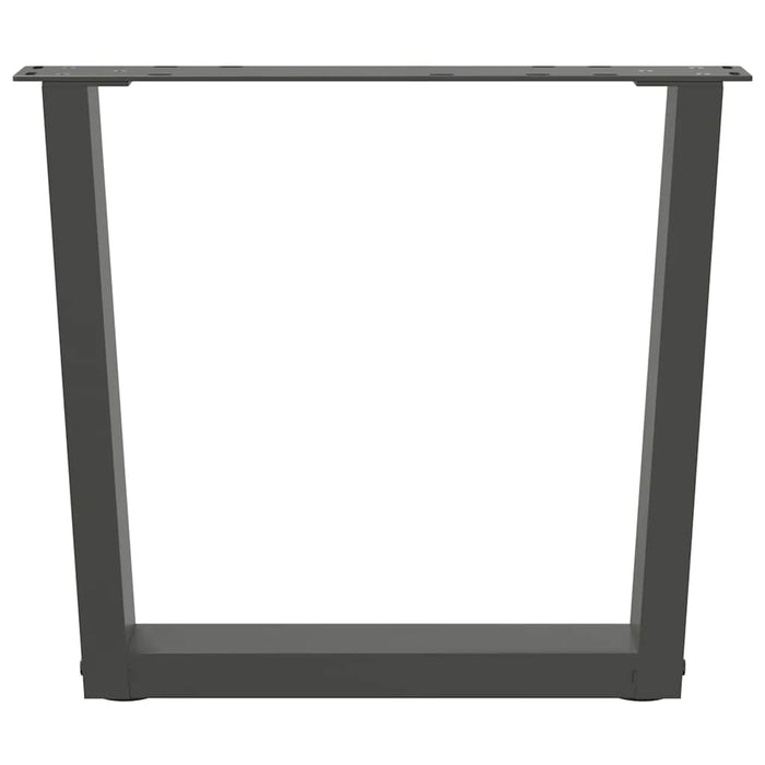Picioare pentru măsuță de cafea în formă de V, 2 buc., antracit, 60x(42-43,3) cm, oțel WALTI