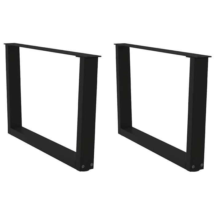 Picioare pentru măsuță de cafea în formă de V, 2 buc., negru, 70x(42-43,3) cm, oțel WALTI