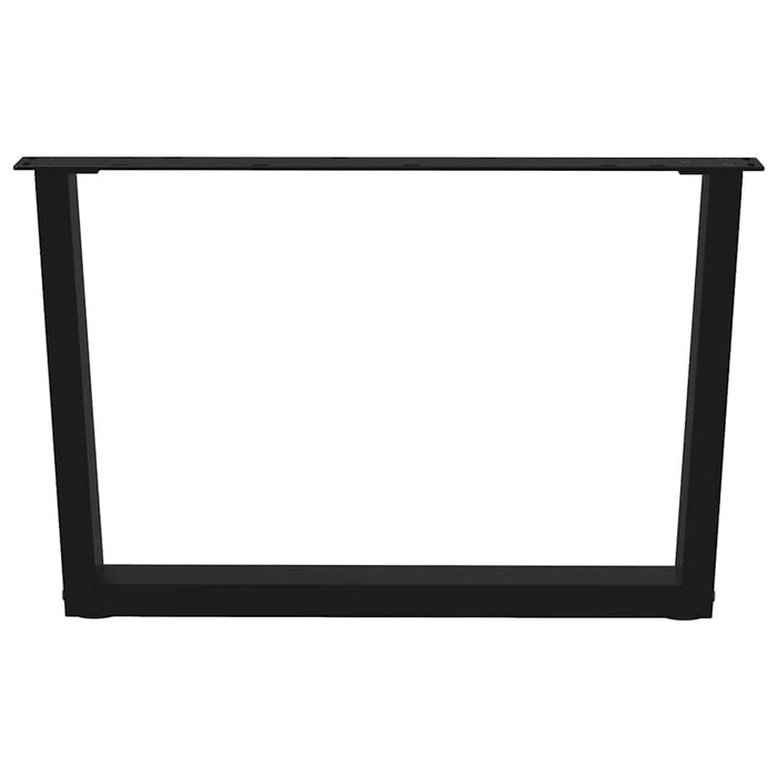 Picioare pentru măsuță de cafea în formă de V, 2 buc., negru, 70x(42-43,3) cm, oțel WALTI