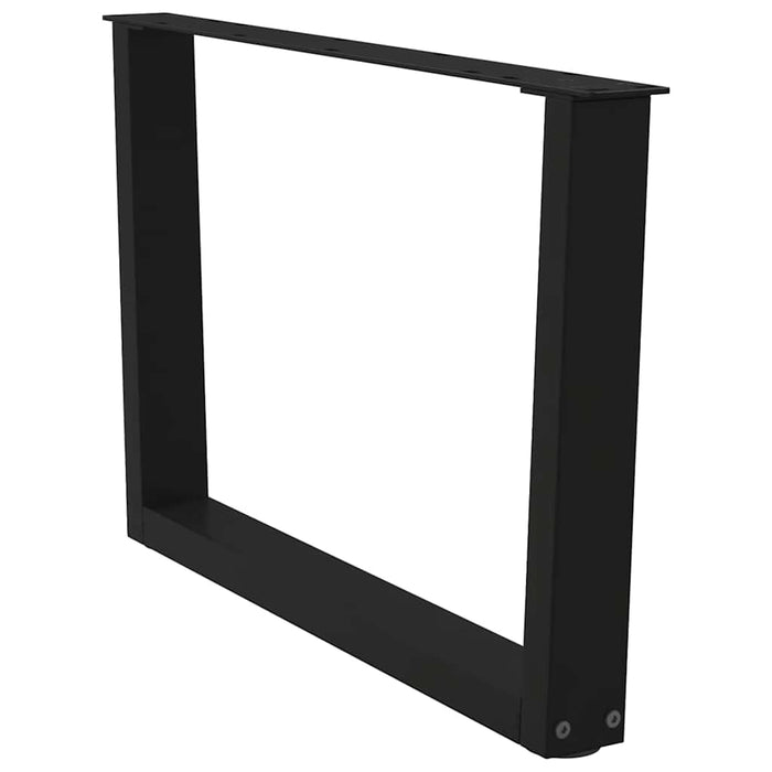 Picioare pentru măsuță de cafea în formă de V, 2 buc., negru, 70x(42-43,3) cm, oțel WALTI