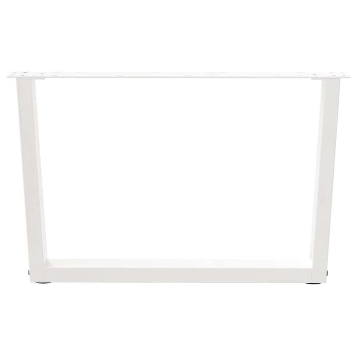 Picioare pentru măsuță de cafea în formă de V, 2 buc., alb, 70x(42-43,3) cm, oțel WALTI