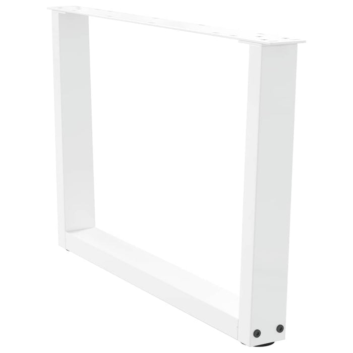 Picioare pentru măsuță de cafea în formă de V, 2 buc., alb, 70x(42-43,3) cm, oțel WALTI