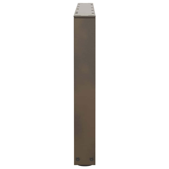 Picioare pentru măsuță de cafea în formă de V, 2 buc., oțel natural, 70x(42-43,3) cm WALTI