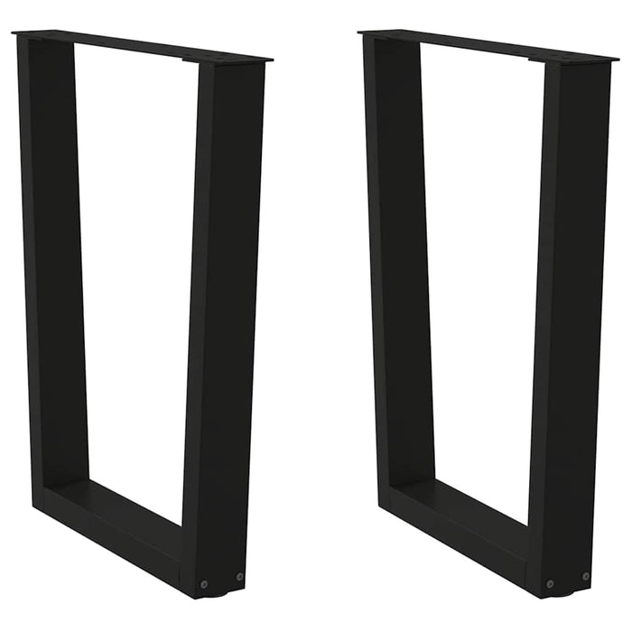 Picioare de masă în formă de V, 2 buc., negru, 60 x (72-73,3) cm, oțel WALTI