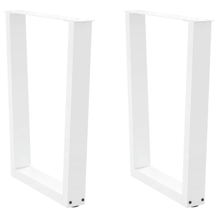 Picioare de masă în formă de V, 2 buc., alb, 60 x (72-73,3) cm, oțel - WALTI WALTI