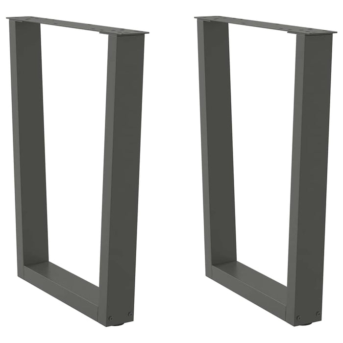 Picioare de masă în formă de V, 2 buc., antracit, 60x(72-73,3) cm, oțel WALTI
