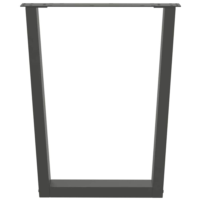 Picioare de masă în formă de V, 2 buc., antracit, 60x(72-73,3) cm, oțel WALTI