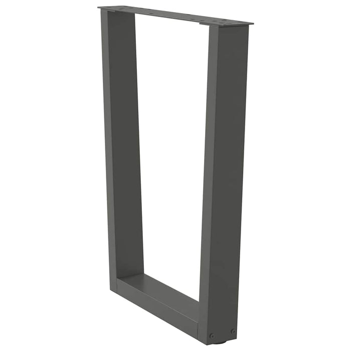Picioare de masă în formă de V, 2 buc., antracit, 60x(72-73,3) cm, oțel WALTI