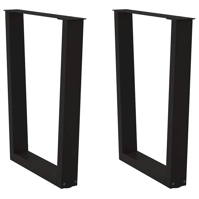 Picioare de masă în formă de V, 2 buc., negru, 70x(72-73,3) cm, oțel WALTI