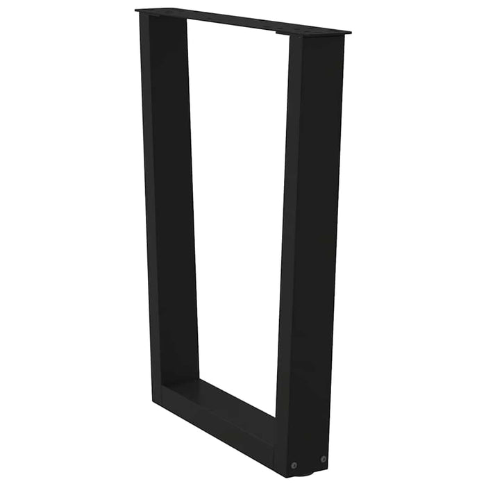Picioare de masă în formă de V, 2 buc., negru, 70x(72-73,3) cm, oțel WALTI