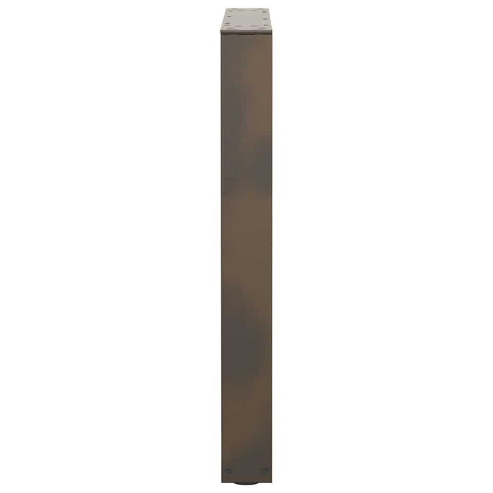 Picioare de masă în formă de V, 2 buc., oțel natural, 70x(72-73,3) cm - WALTI WALTI