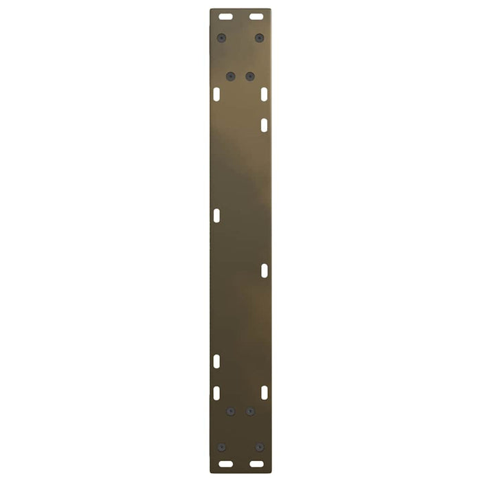 Picioare de masă în formă de V, 2 buc., oțel natural, 70x(72-73,3) cm - WALTI WALTI