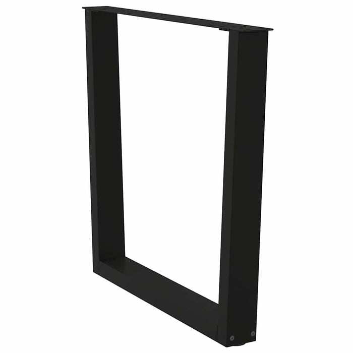 Picioare de masă în formă de V, 2 buc., negru, 80x(72-73,3) cm, oțel WALTI