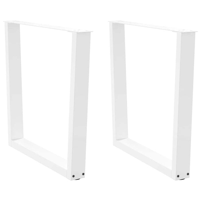 Picioare de masă în formă de V, 2 buc., alb, 80x(72-73,3) cm, oțel WALTI