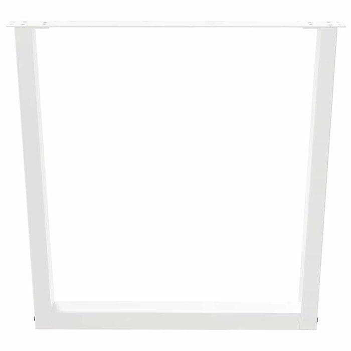 Picioare de masă în formă de V, 2 buc., alb, 80x(72-73,3) cm, oțel WALTI