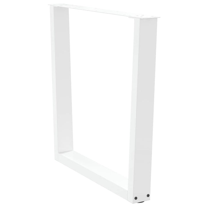 Picioare de masă în formă de V, 2 buc., alb, 80x(72-73,3) cm, oțel WALTI