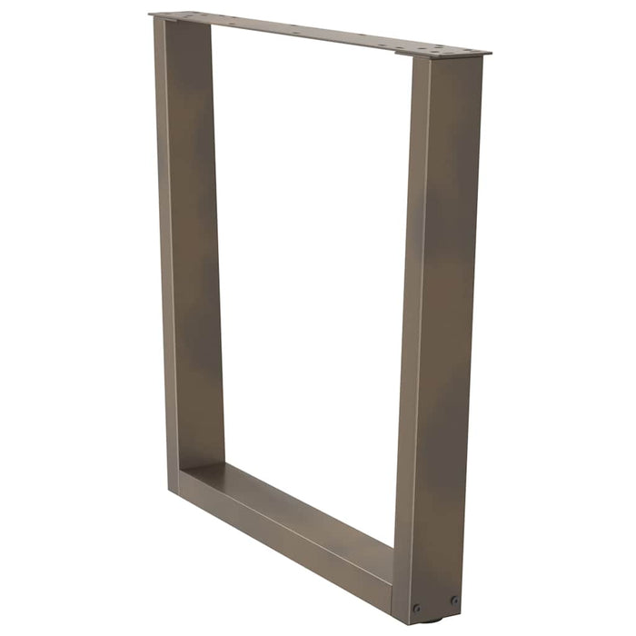 Picioare de masă în formă de V, 2 buc., oțel natural, 80x(72-73,3) cm WALTI