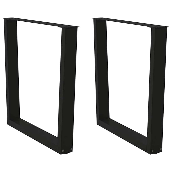 Picioare de masă în formă de V, 2 buc., negru, 90x(72-73,3) cm, oțel WALTI