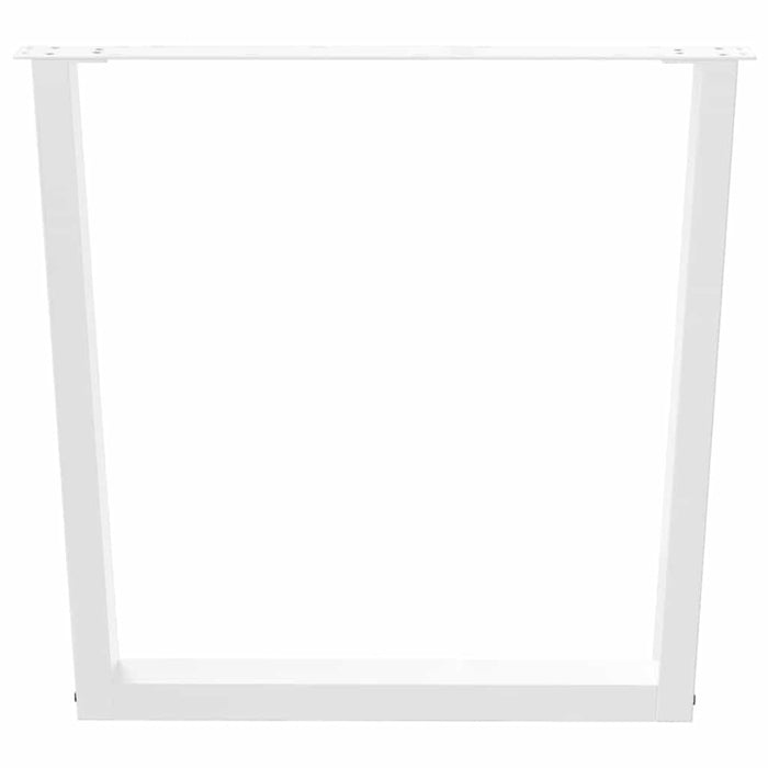 Picioare de masă în formă de V, 2 buc., alb, 90x (72-73,3) cm, oțel WALTI