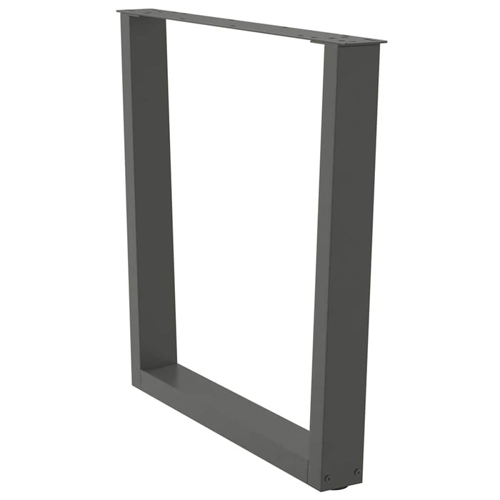 Picioare de masă în formă de V, 2 buc., antracit, 90x(72-73,3) cm, oțel WALTI