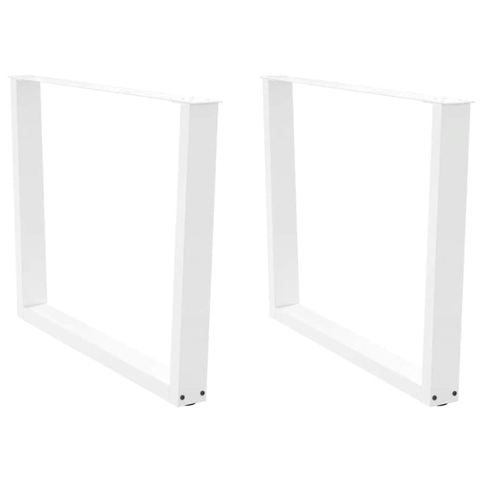 Picioare de masă în formă de V, 2 buc., alb, 100 x (72-73,3) cm, oțel WALTI