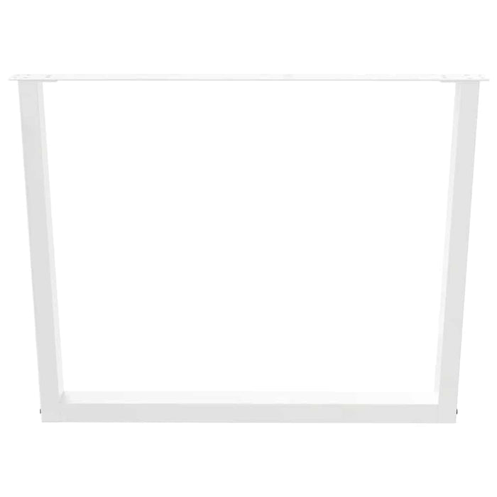 Picioare de masă în formă de V, 2 buc., alb, 100 x (72-73,3) cm, oțel WALTI