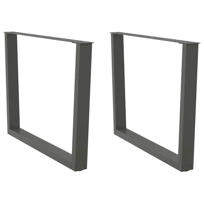 Picioare de masă în formă de V, 2 buc., antracit, 100x(72-73,3) cm, oțel WALTI