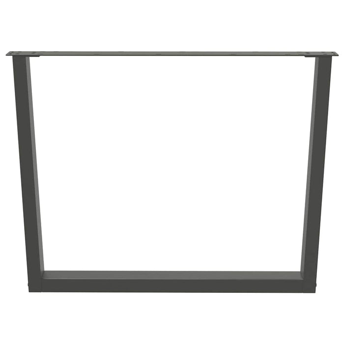 Picioare de masă în formă de V, 2 buc., antracit, 100x(72-73,3) cm, oțel WALTI