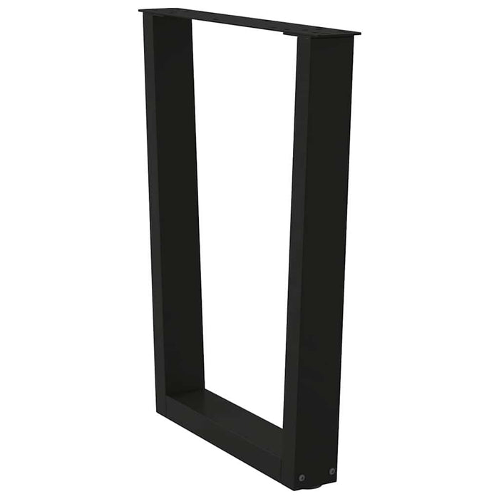 Picioare de masă în formă de V, 3 buc., negru, 70x (72-73,3) cm, oțel WALTI