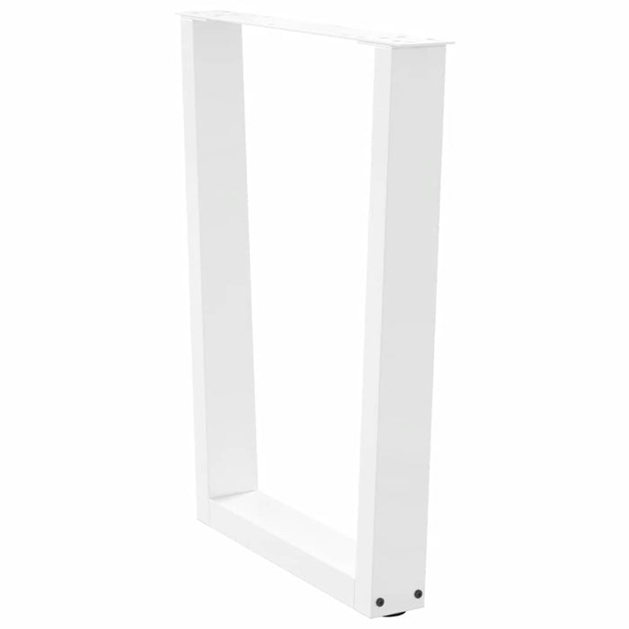 Picioare de masă în formă de V, 3 buc., alb, 70x (72-73,3) cm, oțel WALTI
