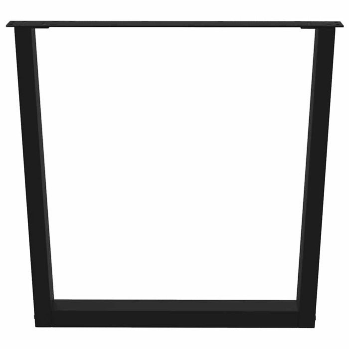 Picioare de masă în formă de V, 3 buc., negru, 80x(72-73,3) cm, oțel WALTI