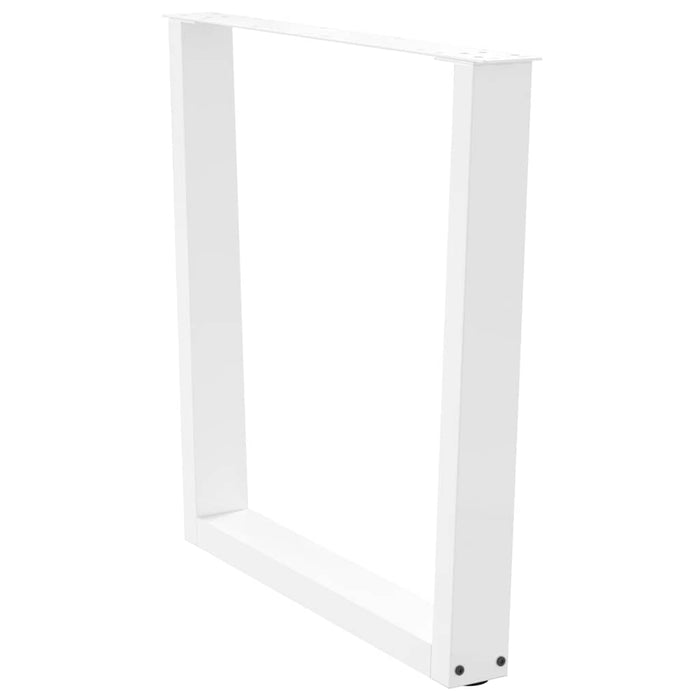 Picioare de masă în formă de V, 3 buc., alb, 80x(72-73,3) cm, oțel - WALTI WALTI