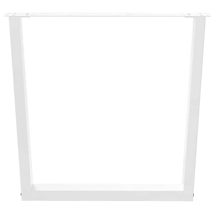 Picioare de masă în formă de V, 3 buc., alb, 80x(72-73,3) cm, oțel - WALTI WALTI