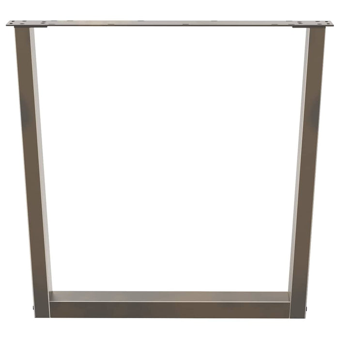 Picioare de masă în formă de V, 3 buc., oțel natural, 80x(72-73,3) cm WALTI