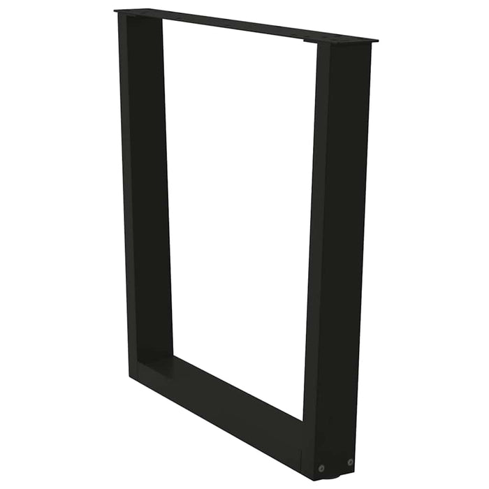 Picioare de masă în formă de V, 3 buc., negru, 90x (72-73,3) cm, oțel WALTI