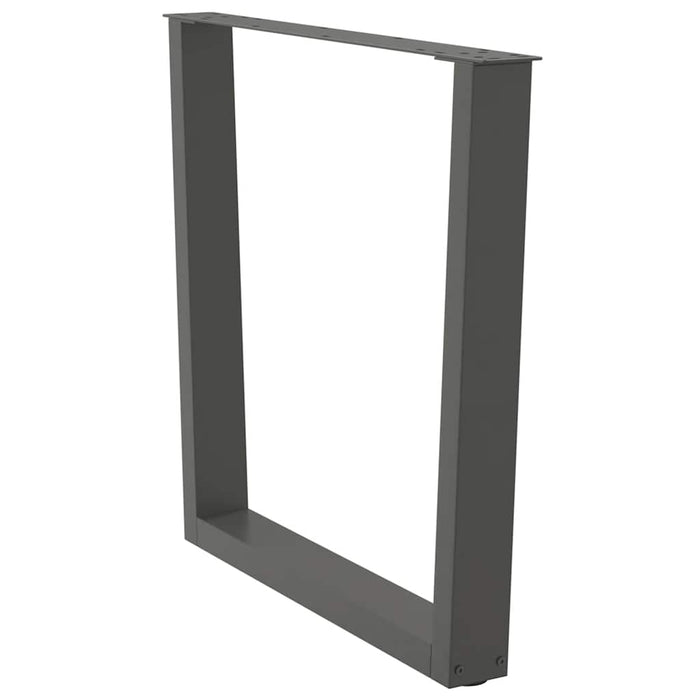 Picioare de masă în formă de V, 3 buc., antracit, 90x(72-73,3) cm, oțel WALTI
