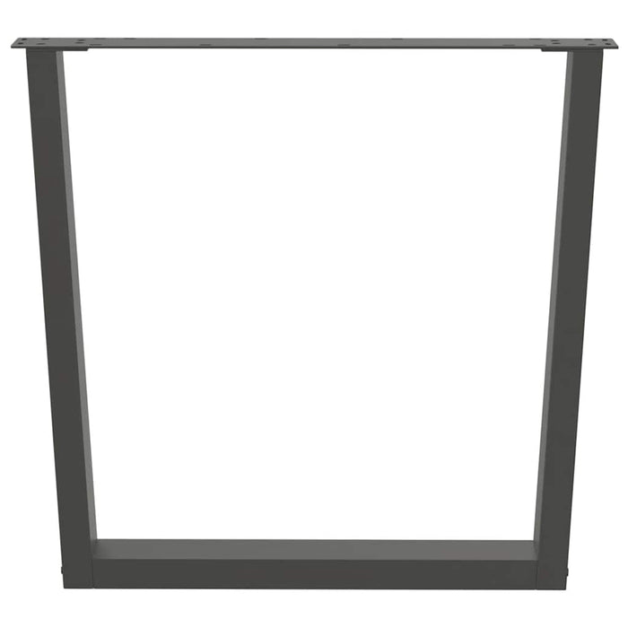 Picioare de masă în formă de V, 3 buc., antracit, 90x(72-73,3) cm, oțel WALTI
