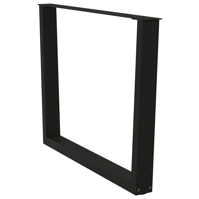 Picioare de masă în formă de V, 3 buc., negru, 100 x (72-73,3) cm, oțel WALTI