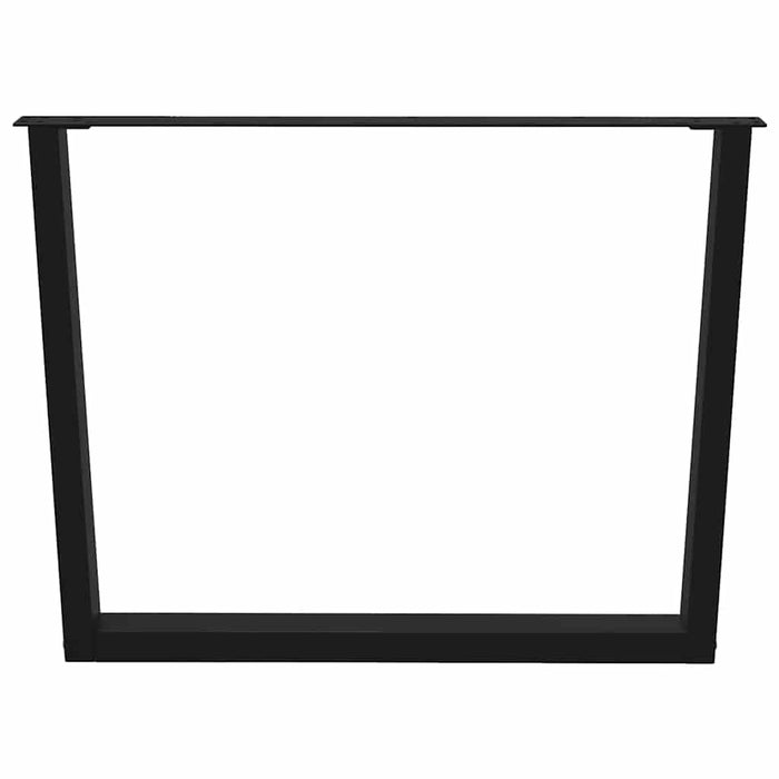 Picioare de masă în formă de V, 3 buc., negru, 100 x (72-73,3) cm, oțel WALTI