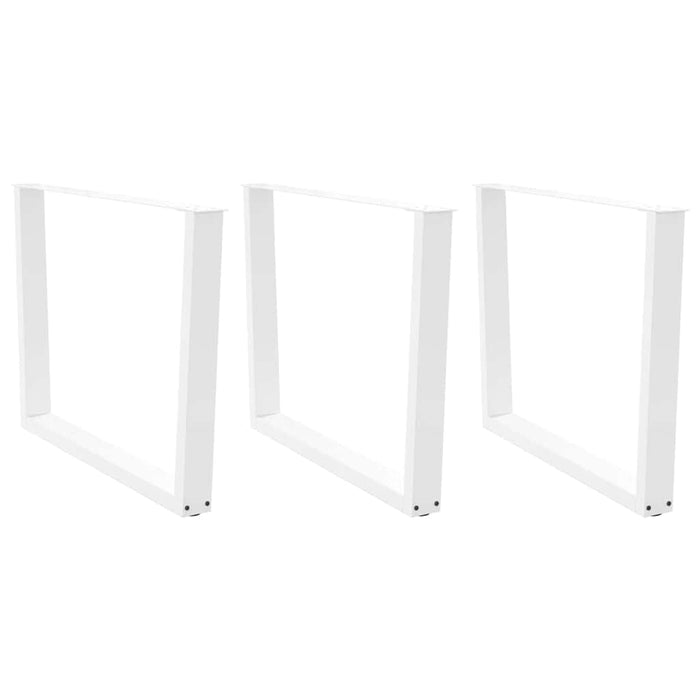 Picioare de masă în formă de V, 3 buc., alb, 100 x (72-73,3) cm, oțel WALTI