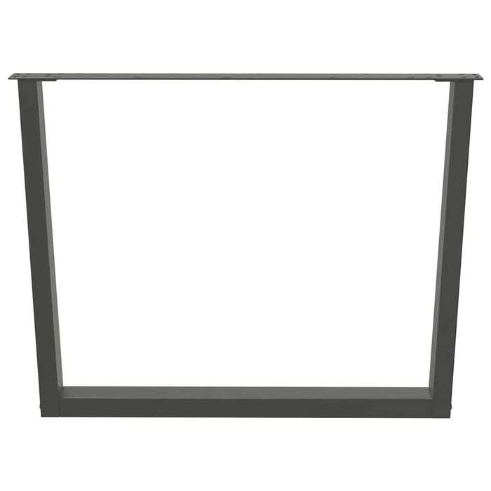 Picioare de masă în formă de V, 3 buc., antracit, 100x(72-73,3) cm, oțel WALTI