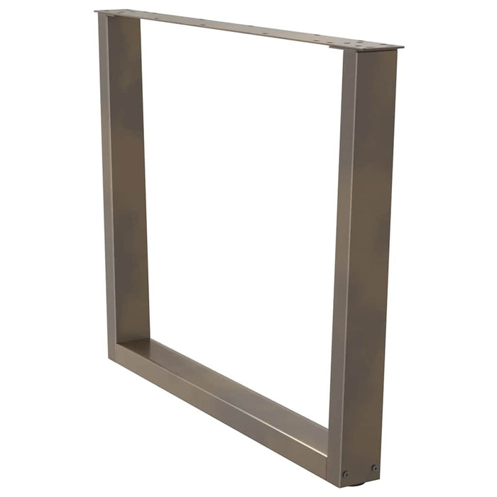 Picioare de masă în formă de V, 3 buc., oțel natural, 100 x (72-73,3) cm WALTI