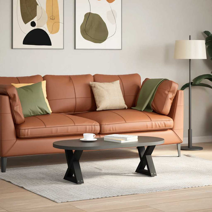Picioare pentru măsuță de cafea, 2 buc., negru, 30x(30-31,3) cm, oțel WALTI