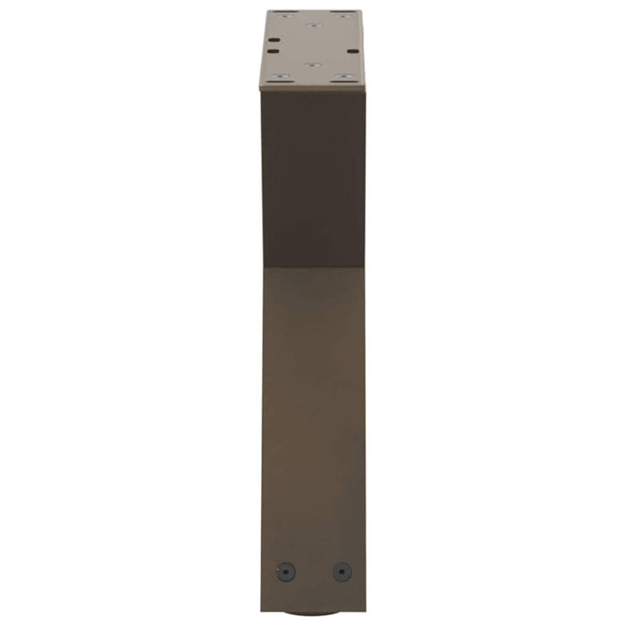 Picioare pentru măsuță de cafea, 2 buc., oțel natural, 40x(30-31,3) cm WALTI