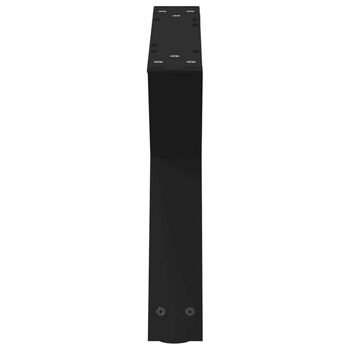 Picioare pentru măsuță de cafea, 2 buc., negru, 50x(30-31,3) cm, oțel WALTI